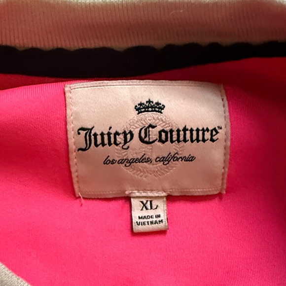 Juicy Couture Retro Pink and Black Bomber Jacket - Picture 8 of 11